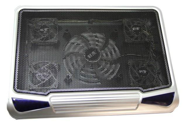 five fans changeable lights notebook cooling pad 2