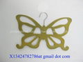 Multifunctional velvet butterfly hangers