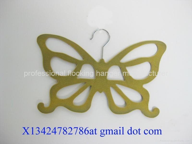 Multifunctional velvet butterfly hangers