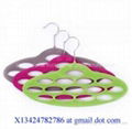 multifunctional oval shaped velvet scarf hanger 3