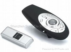 Factory price 2.4GHz wireless presenter mouse with laser pointer 