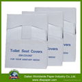 100% virgin pulp paper Toilet Seat Cover For Travel Pack