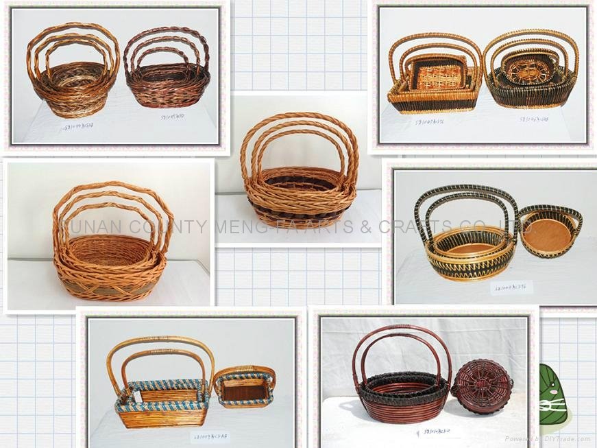 Hot Sale Promotional Wicker Gift Basket With Handle