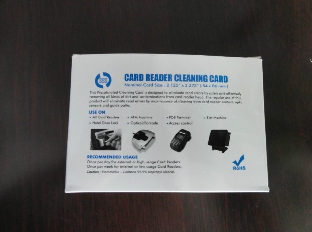 CR80 card reader cleaning card 3