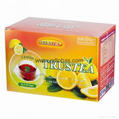 Lemon flavor sweet black tea