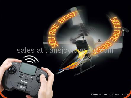 Alloy Mini 3ch RC Helicopter with Shining LED letters at Blade 