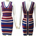 2014 Latest Coming High quality HL Multicolor Tank V Neck Bandage Dress Girls Dr 1