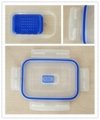 Rect Plastic Lid For Food Storage Container 3