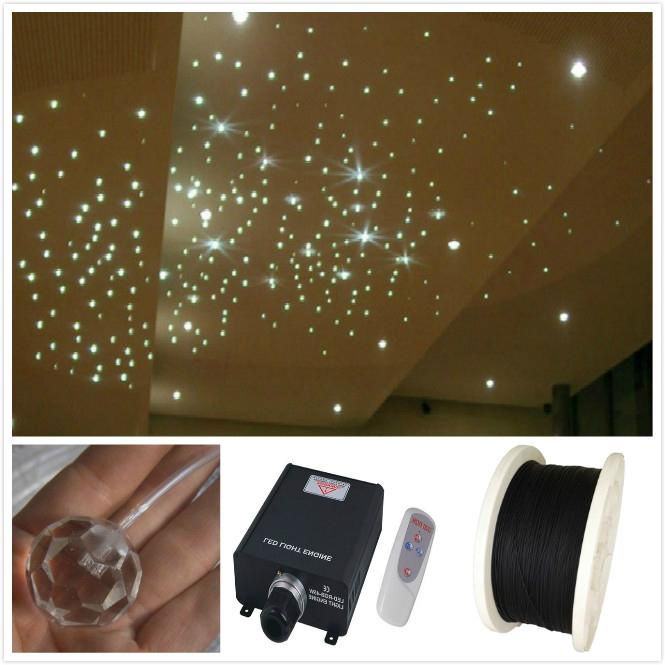 Star Light Ceiling  PMMA plastic optical cable light kit   4