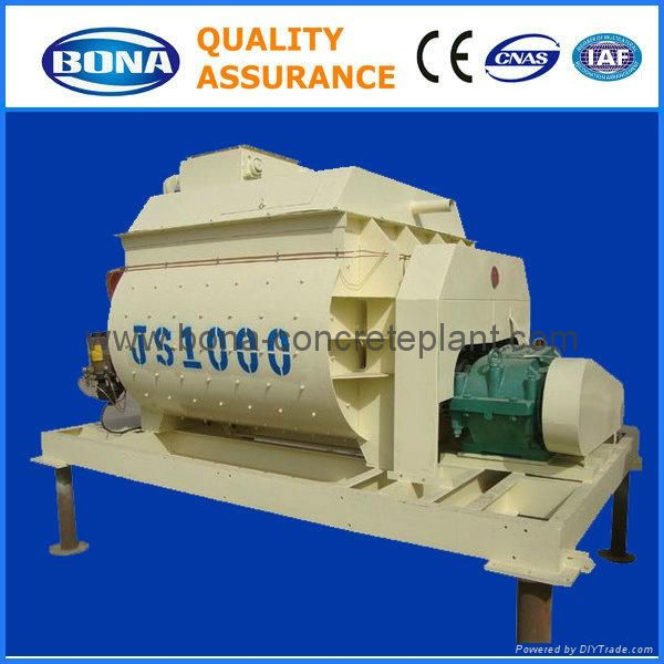 Hot Sale twin shaft concrete mixer machine for sale JS1000