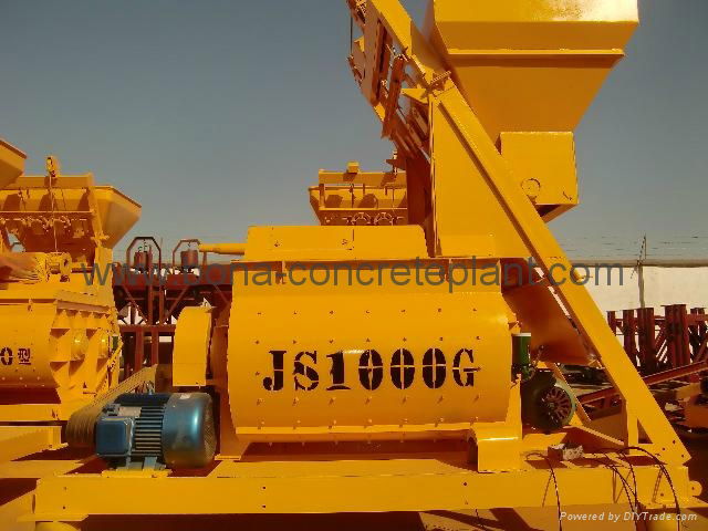 Hot Sale twin shaft concrete mixer machine for sale JS1000 4