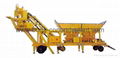 Mobile concrete mixer batching plant YHZS35 with quality 1