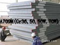 Steel plate for bridge building