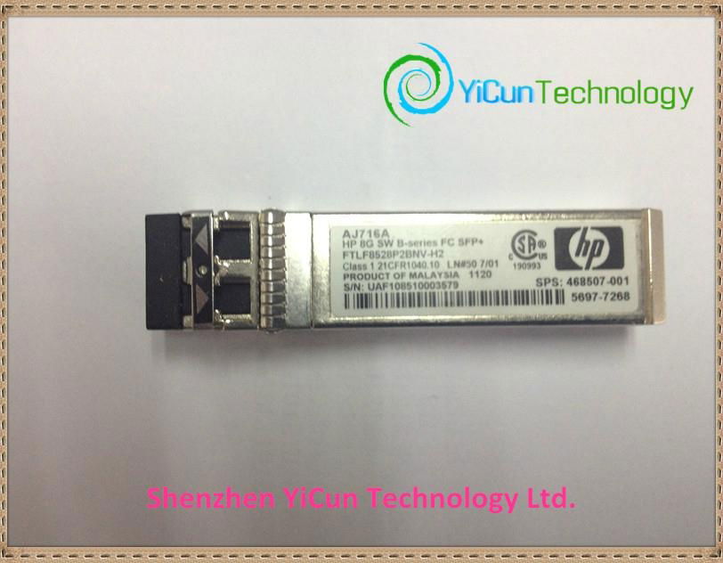 AJ716A 8Gb Shortwave B-series Fibre Channel 1 Pack SFP+ Transceiver 3