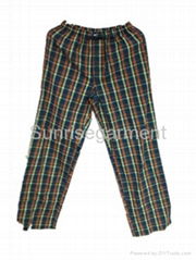 Cotton pajama pants with drawcord