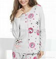 Women cute cotton pajama home wear