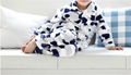 Children soft flannel pajama set 1