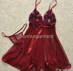 Women red mature sexy lingerie