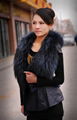 silver fox fur regular sleeveless v-neck vest for women  2