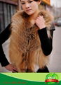 Popual Real Natural  Red Fox Fur Vest