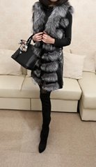 Female New Fashion Best Selling Siver Fox fur vest GXK001 With Factory Price