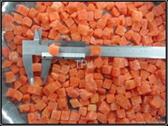 5 mm IQF/Frozen carrot dices