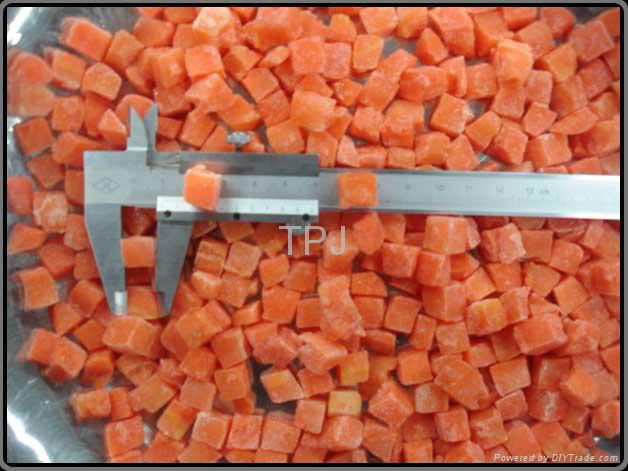 5 mm IQF/Frozen carrot dices