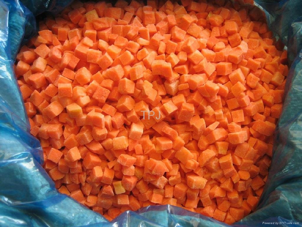 5 mm IQF/Frozen carrot dices 2