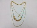 Step layer fashion necklace(HJN281750)