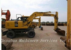 Used Komatsu Wheeled Excavator (PW160)