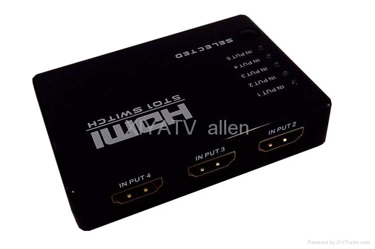 HDMI switcher 5*1 support 3D 2