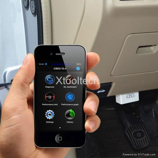 Xtool iOBD2 MFi BT ( OBD2/ EOBD) Scanner for Apple iOS and Android Devices 4
