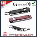 promotional gift leather usb flash drive