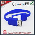 OEM silicon bracelet wristband usb flash drive 1