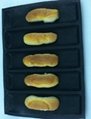 silicone perforated Bread Baking Forms 5 channels Sub roll bread baking tray wov 2