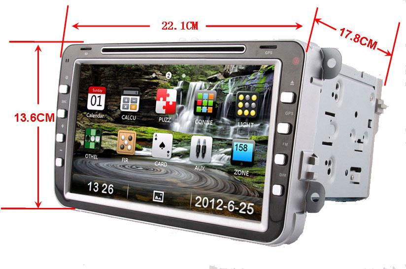 SharingDigital SCIROCCO GOLF CAR NAVIGATION SYSTEMS car DVD Player with Radio  2