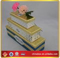 Rectangle Gold Lid Three Pcs Per Set Paper Gift Boxes