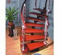 Wooden Tread Circular Stairs (SJ-805) 1