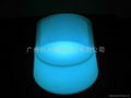 illuminating RGB plastic rechargeable waterproof LED source liesure chair 