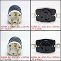 30A 250VAC TWIST LOCKING PLUG RECEPTACLE 1