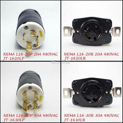 20A/30A 480V NEMA Locking Plug