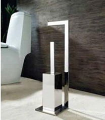 European modern style bathroom chrome toilet brush holder