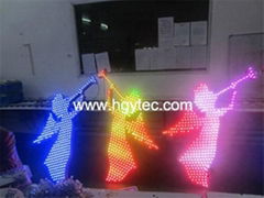 flashing full color led pixel light for