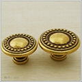  35mm Golden antique copper European style door knob 1