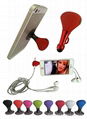 3in1 Sunction Stand holder with earphone splitter and touch pen 1