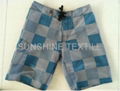 New Style Artascope Pattern Designer Fabric Beach Shorts  1