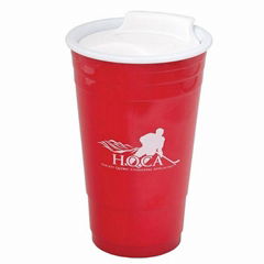 16OZ Double Wall Plastic Reusable Party Tumbler