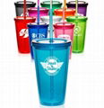 16 Oz. Glittery Double Wall AS Promotional Tumblers  1