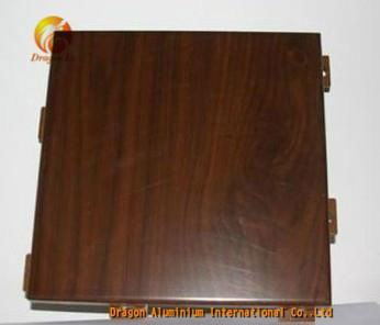 wooden grain aluminium honeycomb panel