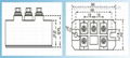 Same Case as FUJI 3 Phase Diode Bridge Rectifier Module MDS100A 1600V  3